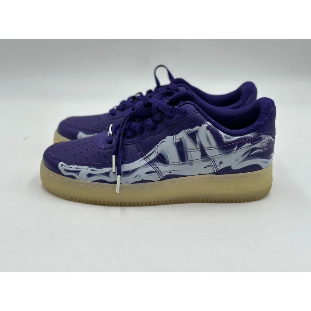 Nike Shoes Air Force 1 Low '07 QS Purple Skeleton Size 9 CU8067-500